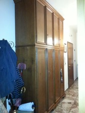 armadio guardaroba antico 4 ante su due livelli