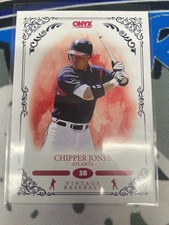 2022 Onyx Vintage Baseball Base #OV-CJ Chipper Jones - Atlanta