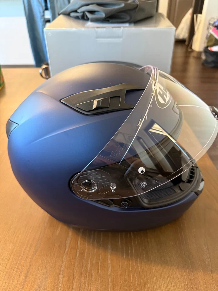 Новый HJC i10 мотоциклетный шлем полу плоский металлический синий большой SNELL DOT - Изображение 3 из 4