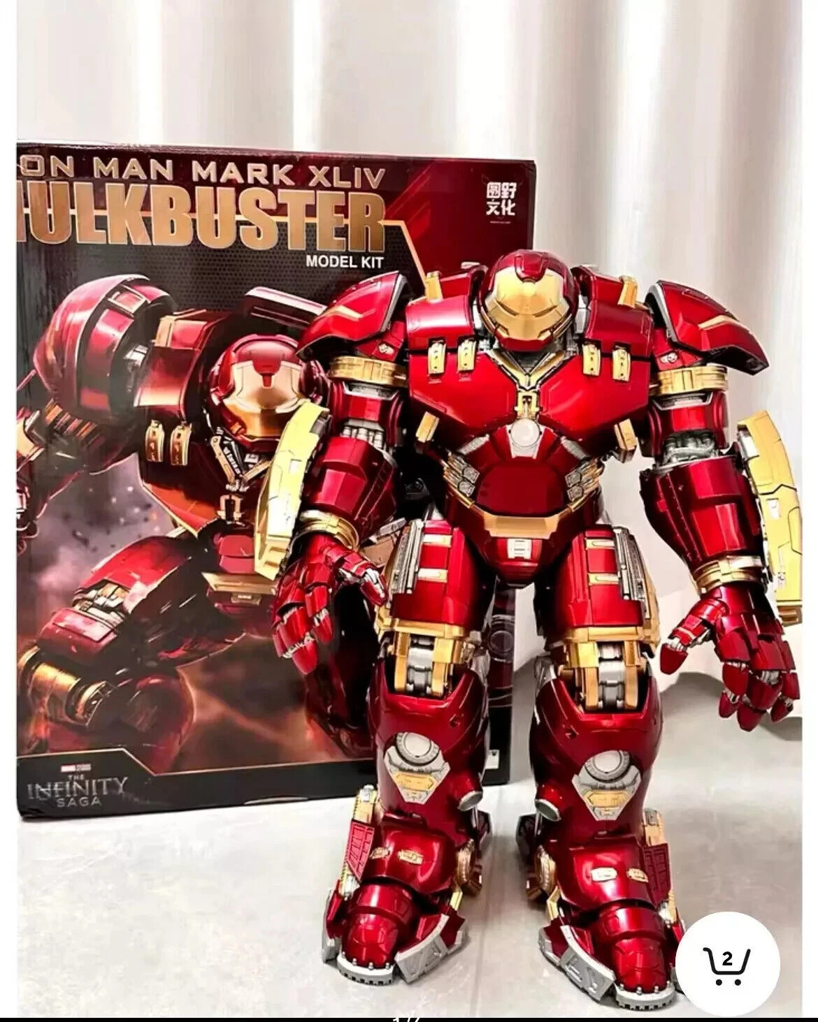 Statue Iron Man Hulkbuster 45cm Figurine LED Model Kit Collection