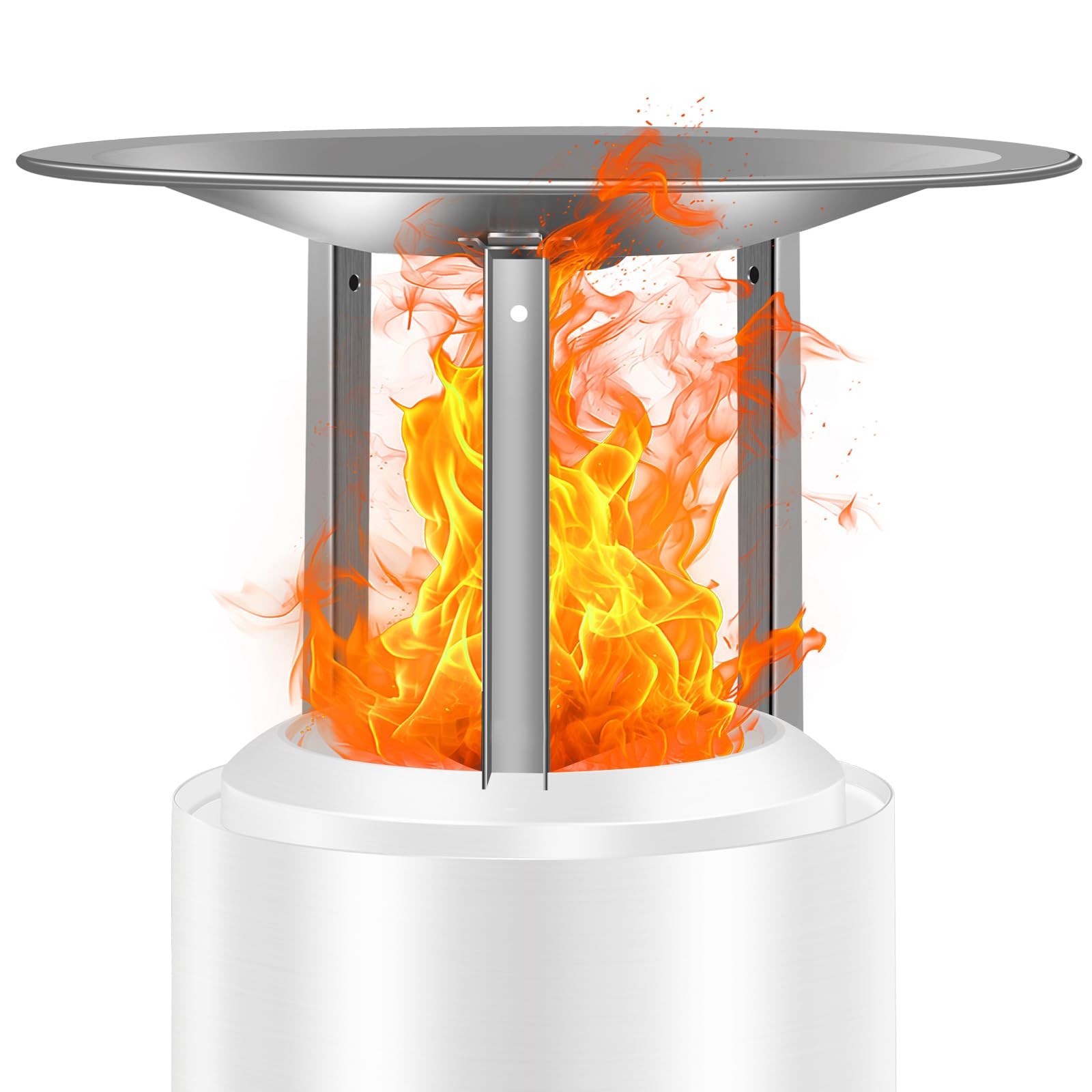 Heat Deflector for Mesa XL Fire Pit Stainless Steel Redirects Heat w/3 Legs