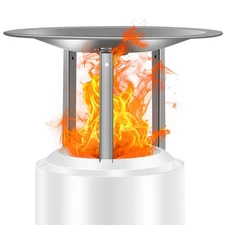 Heat Deflector for Mesa XL Fire Pit Stainless Steel Redirects Heat w/3 Legs