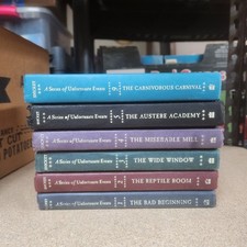 Vtg A Series of unfortunate events Lot of 6 books 1-5 9 1st Edition