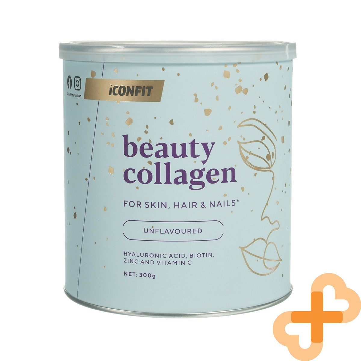 ICONFIT Beauty Collagen Unflavored Powder 300 g Hair, Skin health