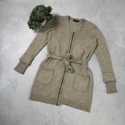 Weekend Max Mara Women Cardigan Beige Zip Size L 