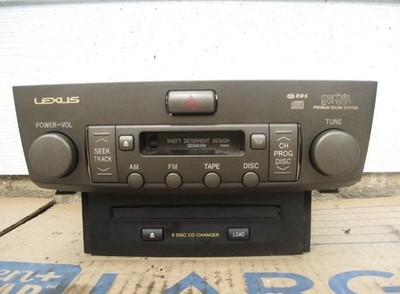 04-06 LEXUS LS430 MARK LEVINSON RADIO CASSETTE CD PLAYER RECEIVER HEAD UNIT OEM