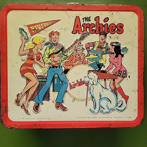 The Archies METAL LUNCH BOX  ALADDIN 1969 No Thermos