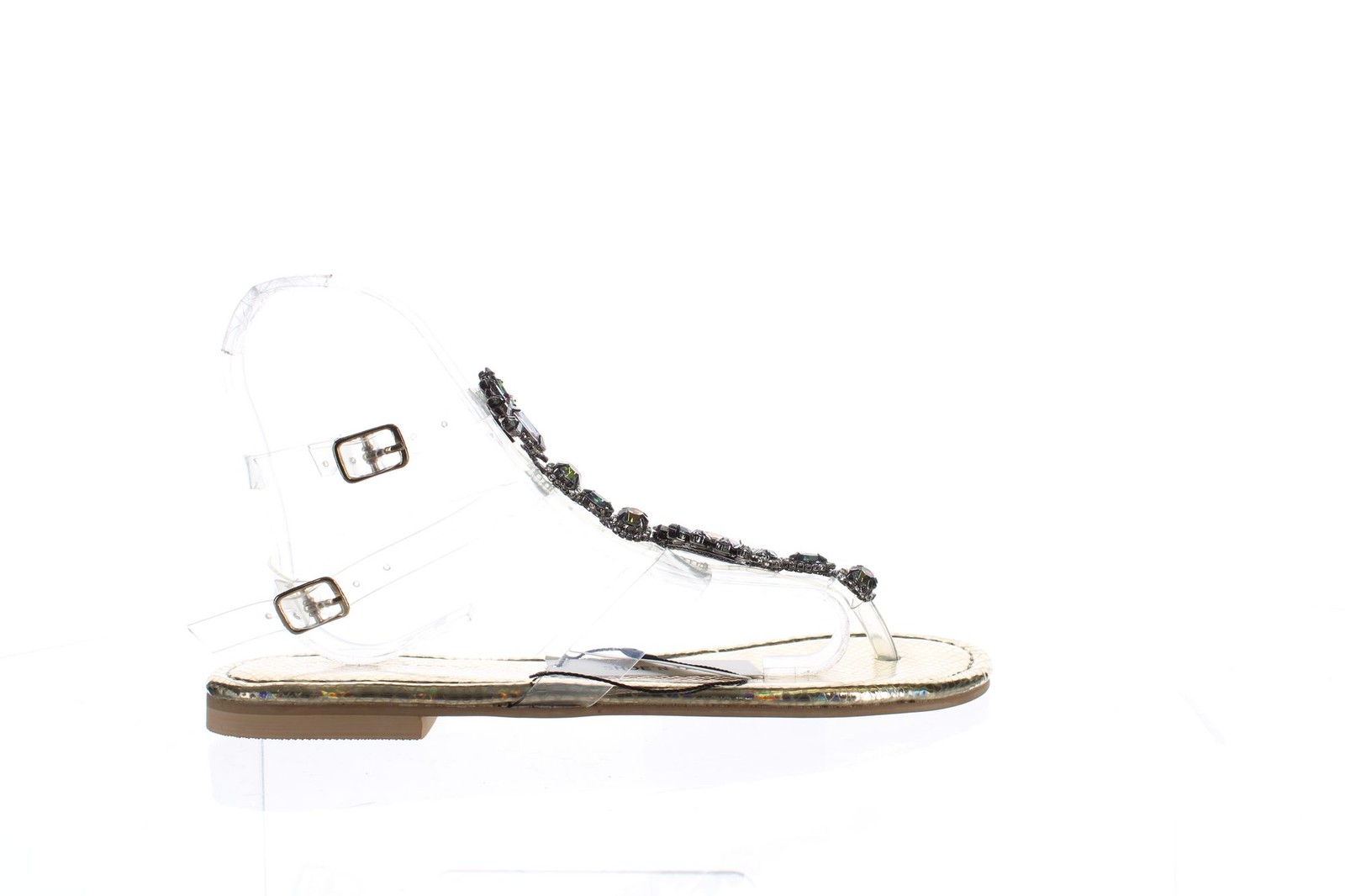 Женские босоножки ShoeNTale с золотым ремешком на щиколотке, размер 7