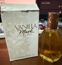 Vanilla Musk Coty 1.7 oz / 50 ml Eau de Cologne Women Perfume Spray Vintage