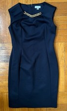 Calvin Klein Navy Blue Sheath Dress Size 6 Women