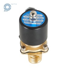 12V DC Brass Electric Solenoid Valve 1/2" NPT Gas Water Air Normally Closed