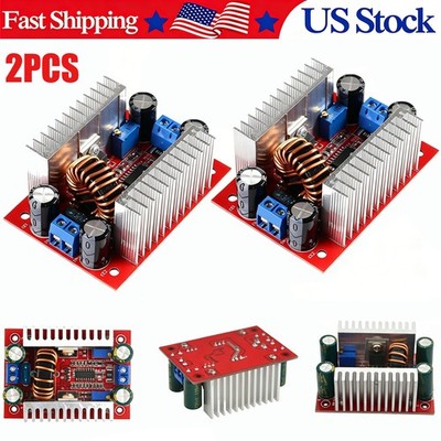 2Pack 400W DC-DC Step Up Boost Buck Voltage Converter Power Supply Module 15A