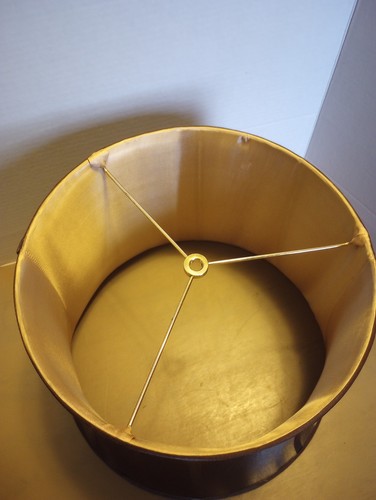 Vintage Bell Shape, Fluted, Boning Silk Lampshade - Picture 5 of 11
