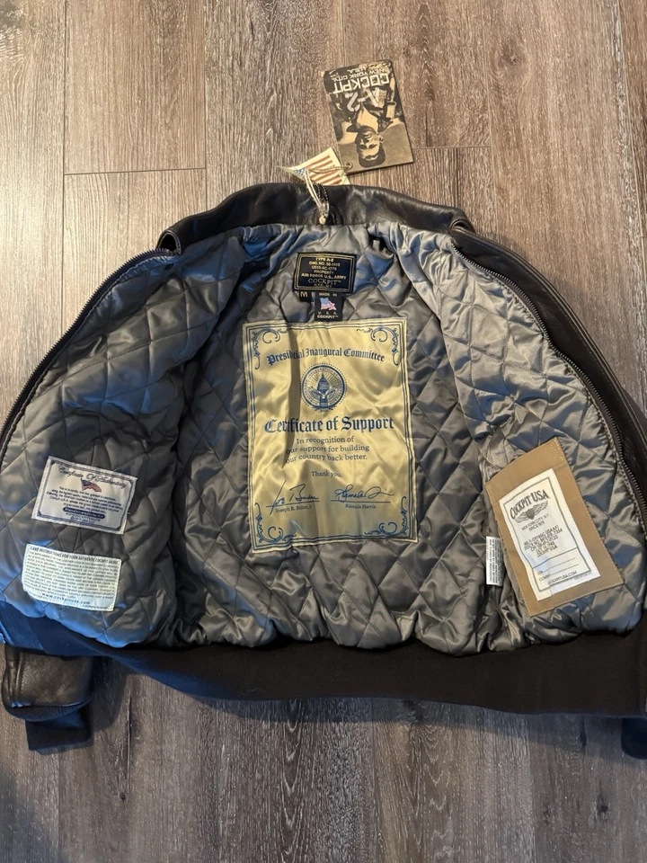 Chaqueta de vuelo para mujer Cockpit EE. UU. WASP A-2 talla M marrón piel de cordero cuero bombardero Foto 2 de 4