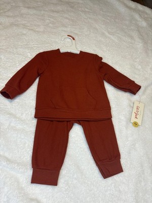 Cat & Jack Baby Two-Piece Set 6-9 Months Rust Orange