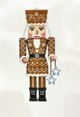 Susan Roberts Santa Gingerbread Nutcracker Handpainted Needlepoint Canvas 4336