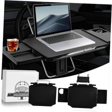 Upgraded Car Steering Wheel Tray with Phone Holder,Steering Wheel Table Tray