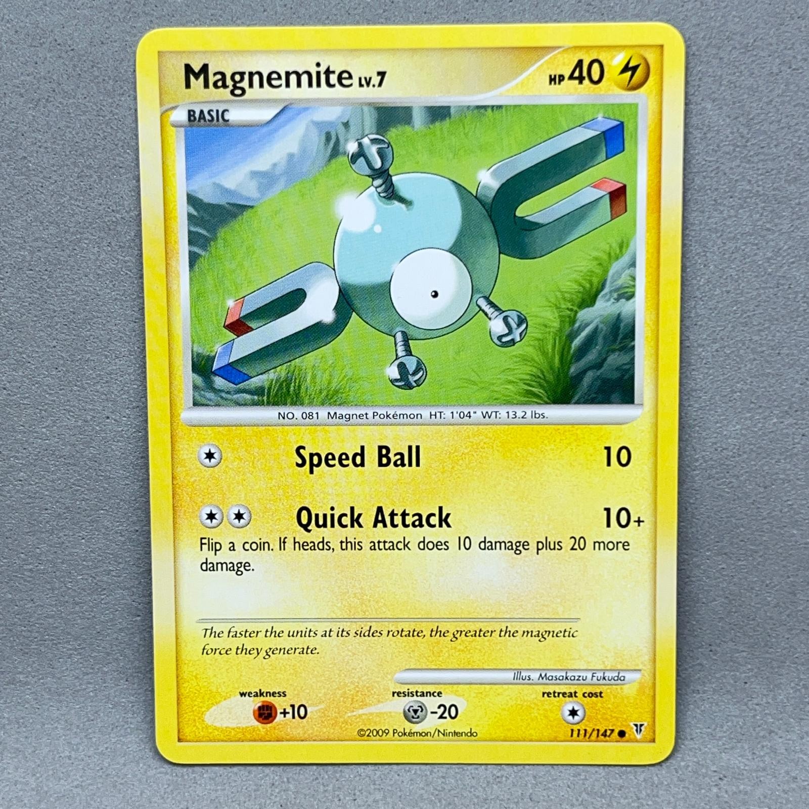 Magnemite 111/147 Supreme Victors Common Masakazu Fukuda Pokemon LP