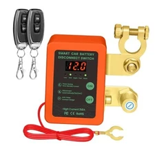 12V 240A Smart Battery Disconnect Switch with Remote Control - Perfect Orange