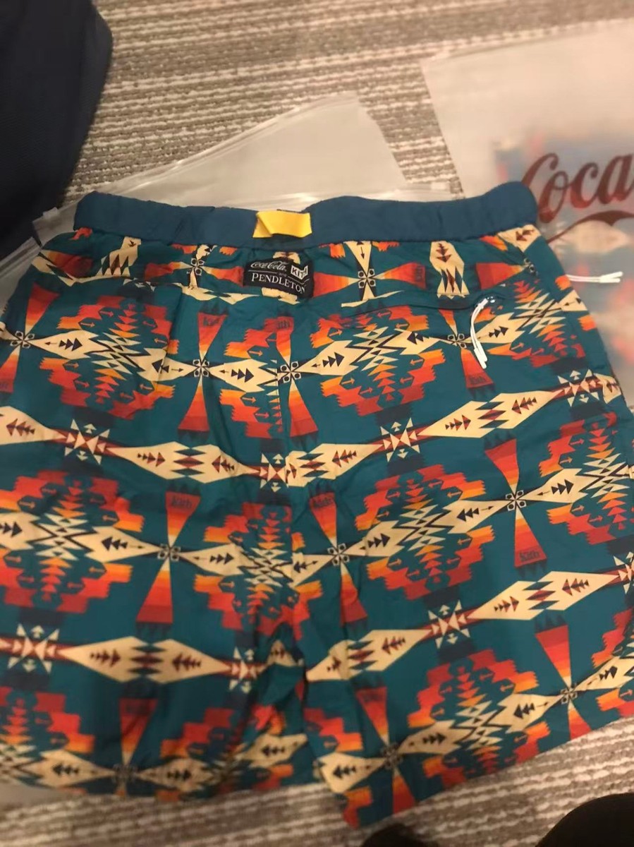 Kith x Coca-Cola x Pendleton Swim Shorts - Teal SZ S | eBay