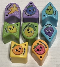 Leap Frog Spin  Change Apple Shape Sorter Lot of 8 Replacement Shapes ONLY