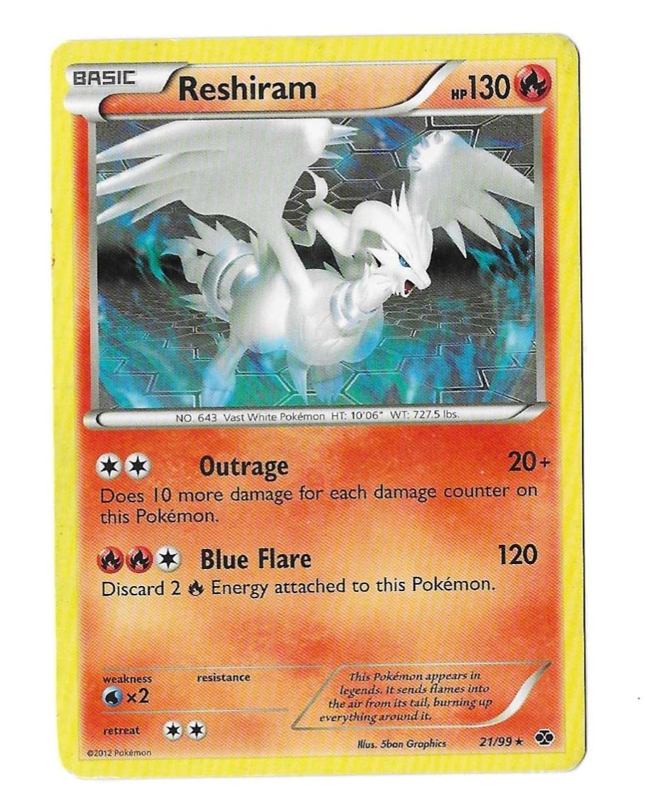 Reshiram - 21/99 - Non Holo - Pokemon TCG - Next Destinies