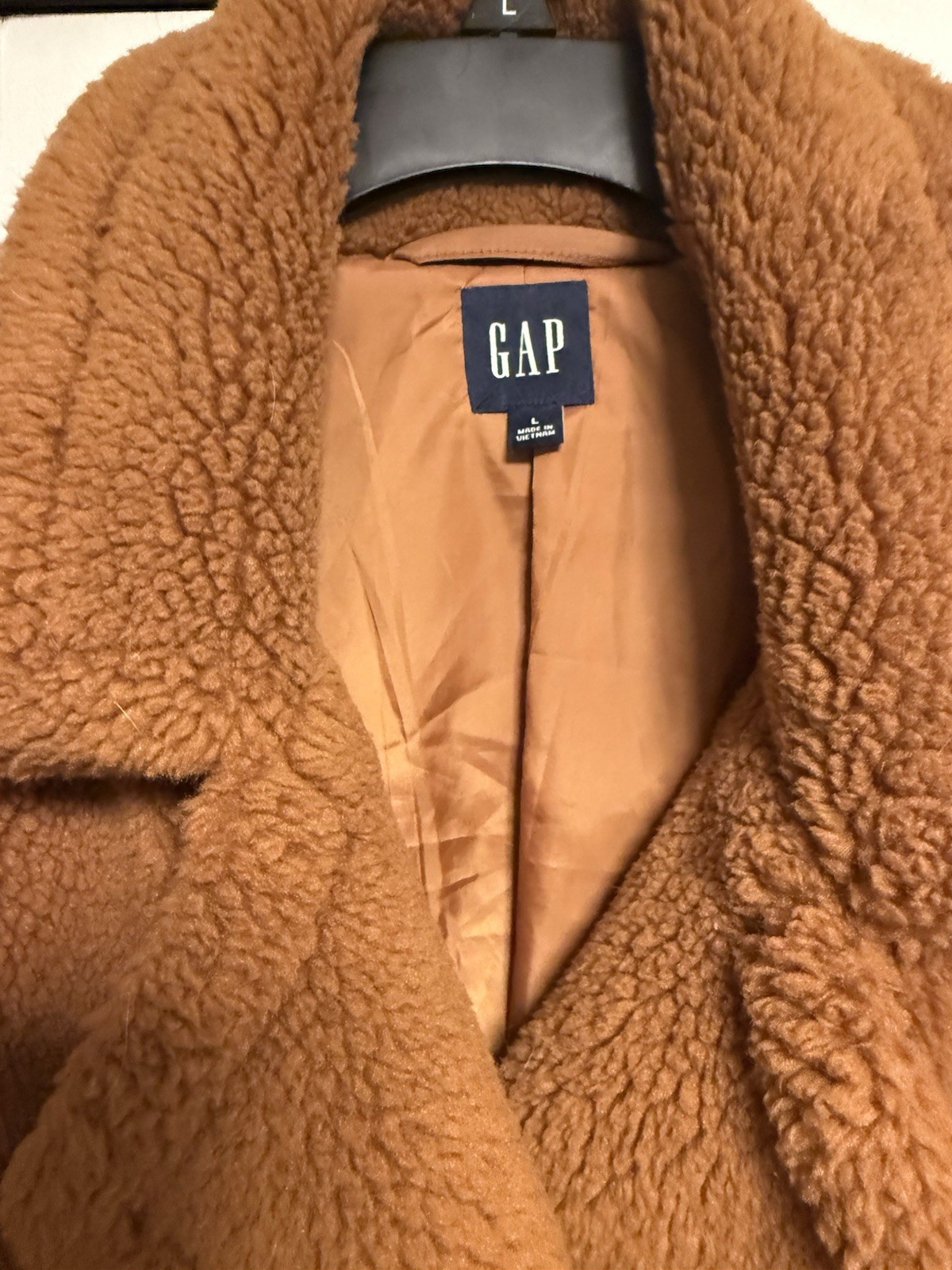 Gap Teddy Sherpa Jacket  Argan Oil Brown Double B… - image 3