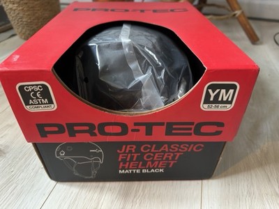 Pro-Tec JR Classic Fit (zertifiziert) Helm - Mattschwarz (Jugend Medium)