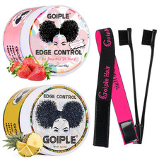 Edge Control Wax for Women Strong Hold Non-Greasy Edge Smoother Pink 1Pack and Y