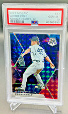 PSA 10 - 2021 Panini Mosaic GERRITT COLE Nebula Choice Prizm 1/1 #87 Yankees