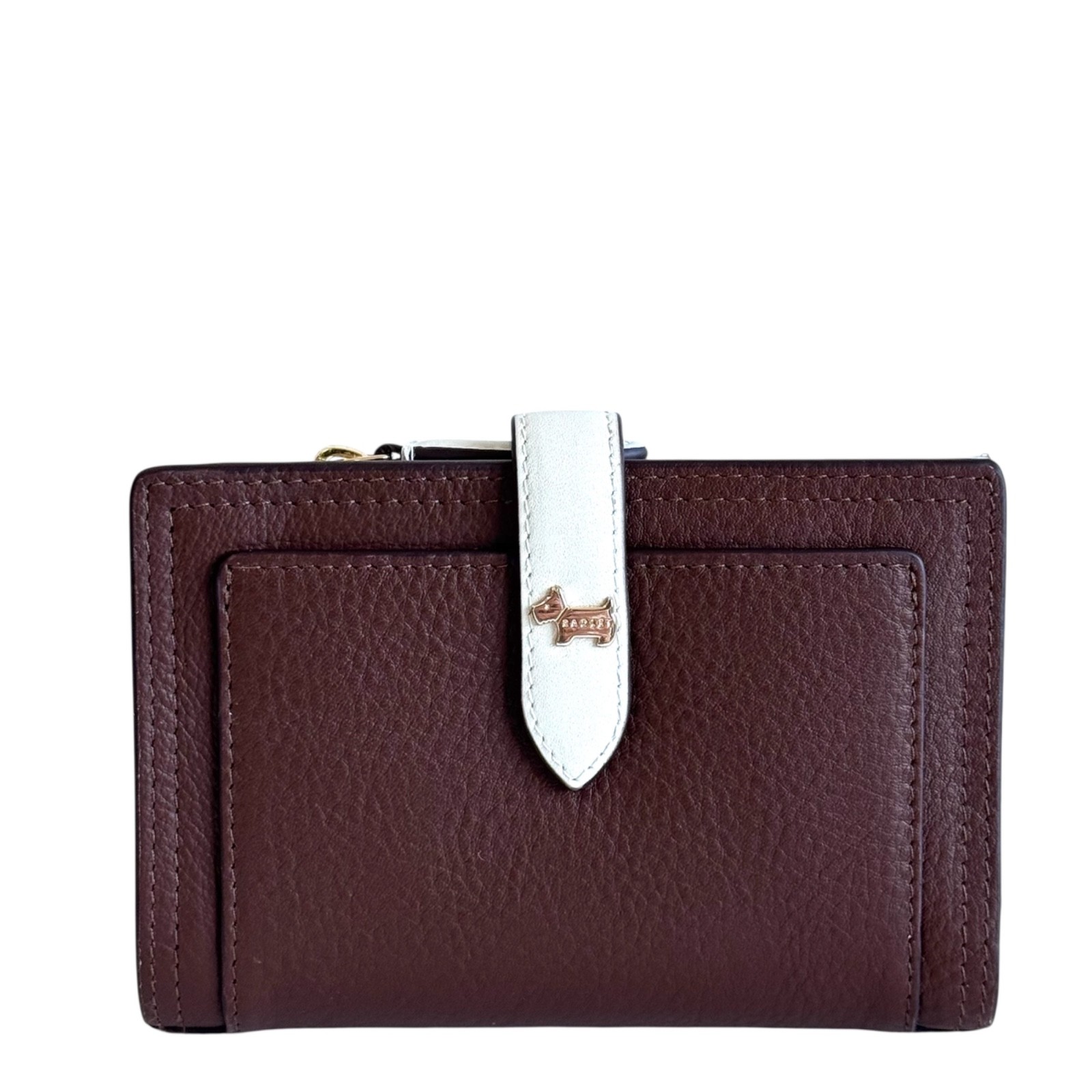 RADLEY Purse Chocolate Leather Medium Coin Card Wallet Willis Street Colourblock