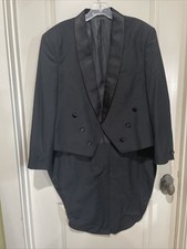 Versini Formal Black Tuxedo Suit Coat Tails Tailcoat Mens 42 R