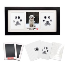MYPAWLETS Paw Print Frame Ink Pads Kit,Pawprint Kit for Dog/Cat,Black