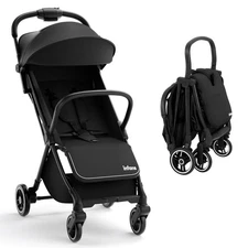 INFANS Lightweight Baby Stroller, Ultra-Compact Fold Airplane Ready Travel St...