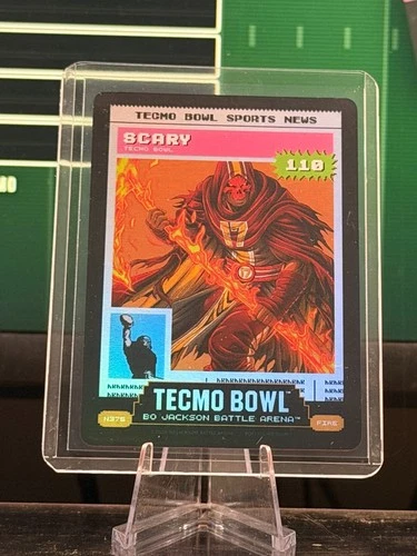 2026 Bo Jackson Battle Arena Scary Fire Tecmo News Battlefoil #N375