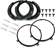 7 Inch Round Headlight Mounting Retaining Bracket Ring Set With Headlight Metal