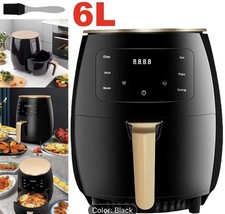 6L LCD Digital Air Fryer Cooker Ovens Fat Healthy Oil free Frying Kitchen Low UK