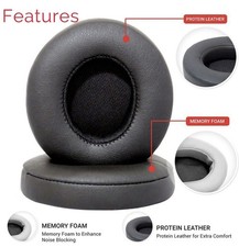 Replacement Ear Pad Cushions for Beats by dr dre Studio 3 BLACK for headphones