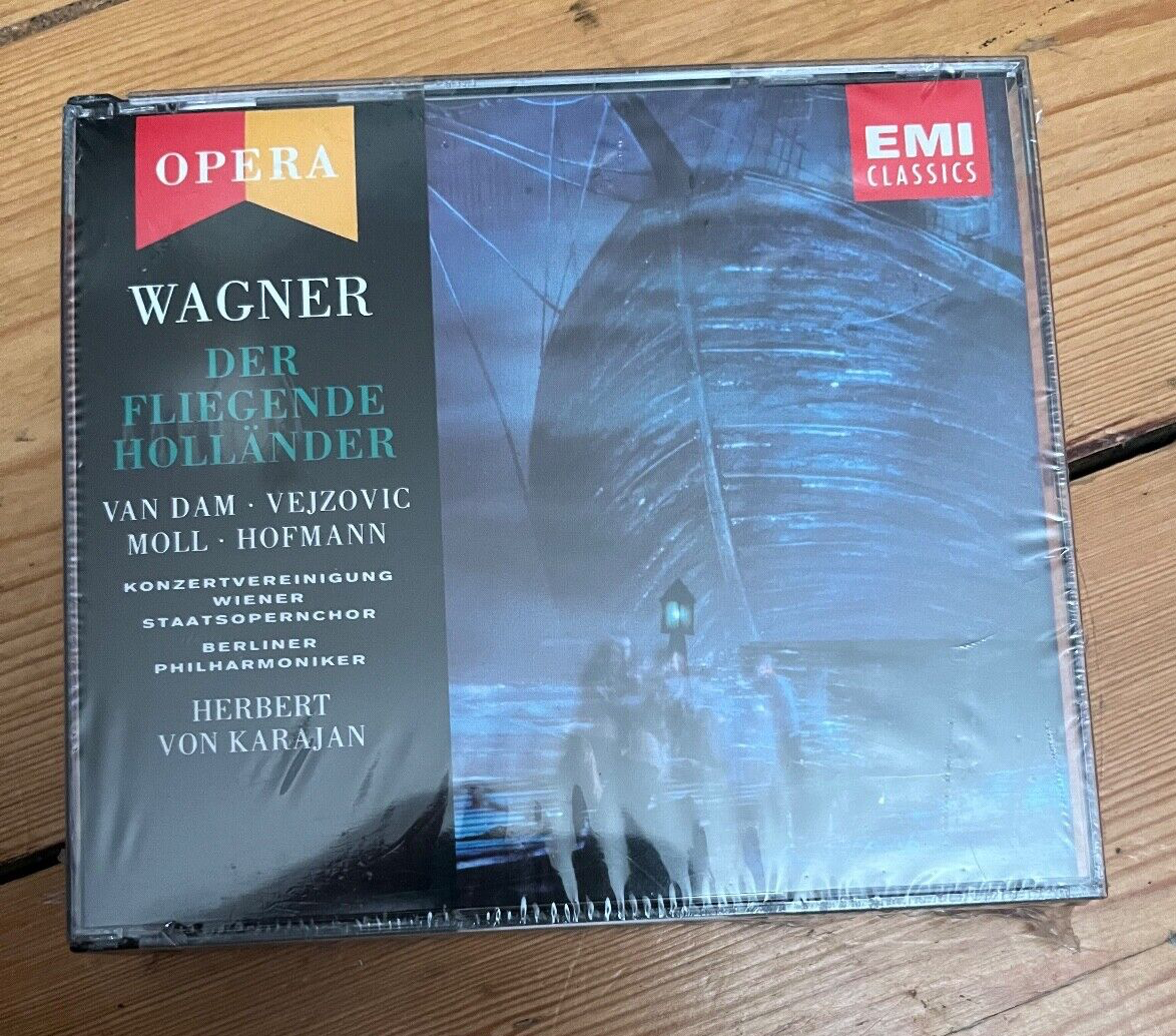 Wagner Der fliegende Holländer Karajan 2 CD BOX SET NEW SEALED