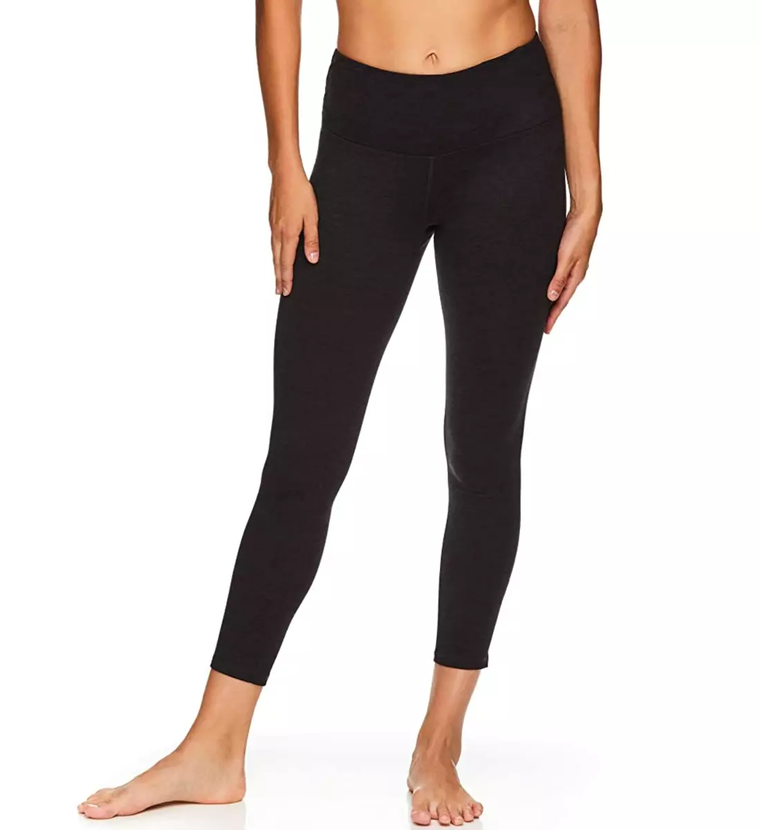 Gaiam Women's Om Yoga Pants - Performance Compression Full Length Spandex  Leggings - Black Tap Shoe, X-Small