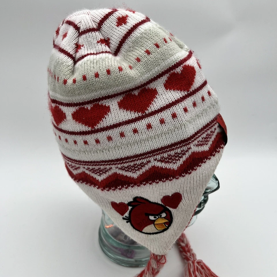 Sombrero tejido de invierno Y2K Angry Birds forrado de lana adulto talla única con licencia Foto 3 de 4