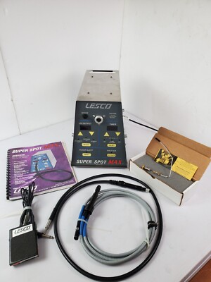 UV CURING STATION LESCO SUPERSPOT MAX VSM3002, LIGHTGUIDES, NEW 100W SPARE LAMP!