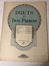 Duets for Two pianos POLLY by J.S. Zameenik 1936      Sheet music 2A