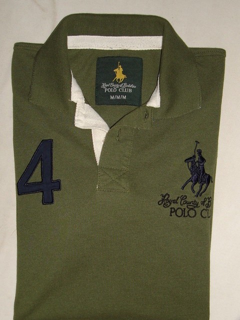 Royal County Of Berkshire Polo Club Solid Green 100% Cotton S/S Polo Shirt Sz. M | eBay