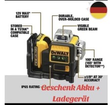 Dewalt dw089lg seiten 360 grad vertikal 12vli...