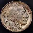 1938 D BUFFALO NICKEL  FRESH FROM ORIGINAL COLLECTION-TONED- LOT 8546