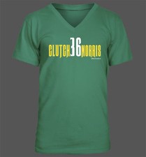 Clutch Norris V-Neck T-Shirt - Oakland Athletics A's Baseball Derek Norris