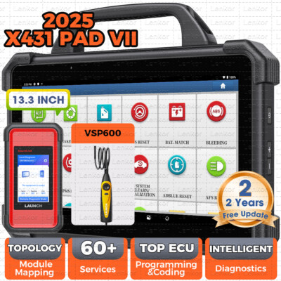 LAUNCH X431 PAD VII ELITE PAD 7 PRO Diagnostic Scan Key Programming J2534 Coding