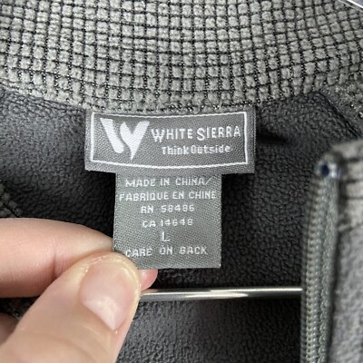 トップス pppp White Sierra Think Outside 1/2 Zip Long Sleeve Men's L Gray | eBay