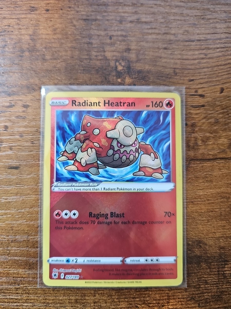 Pokmon TCG Radiant Heatran Astral Radiance 027/189 Holo Radiant Rare | eBay Pokmon TCG Radiant Heatran Astral Radiance 027/189 Holo Radiant Rare | eBay